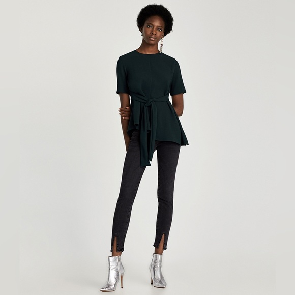 Zara asymmetrical top green - Picture 5 of 6